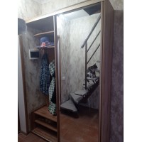 Прихожая купе с полками для обуви КМ 1 Зеркало 1400х2400х450