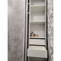 Двухдверный шкаф-купе в гостинную КМ 2 ДСП 140х240х45