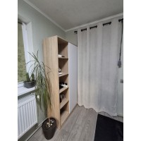 Розпашна однодверна шафа Студент Дуб сонома/Білий 90х38х180