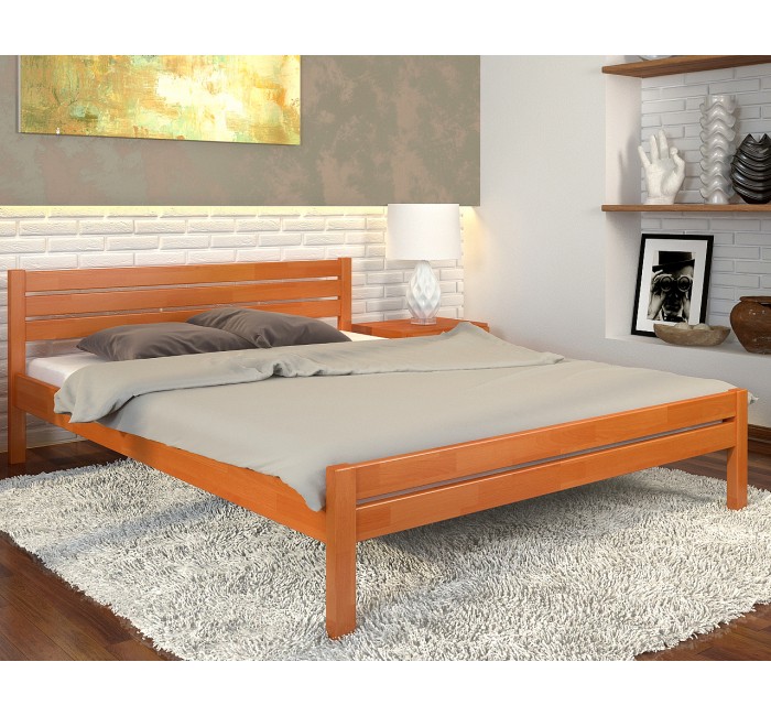 Естетичне дерев'яне ліжко Роял