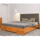 Деревянная кровать Камелия-квадрат с высокой спинкой