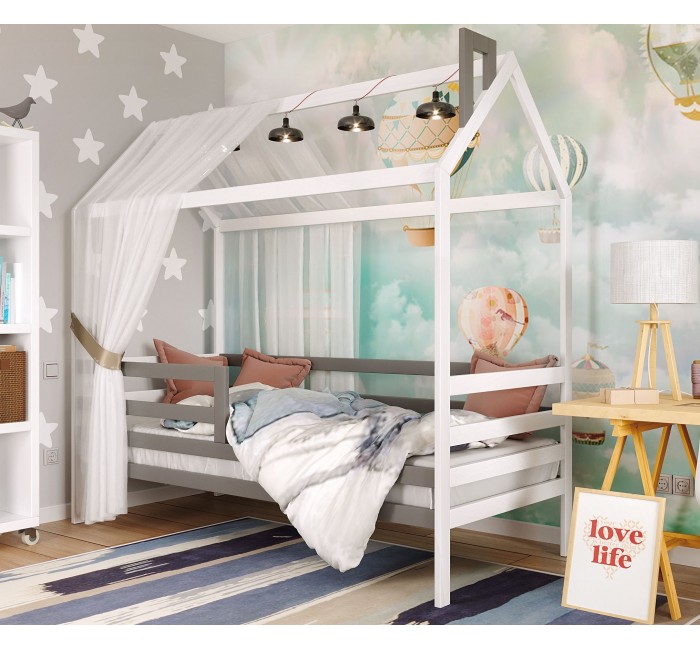 Детская кроватка в форме домика Домик Том
