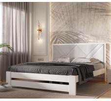 Двоспальне дерев'яне ліжко Симфонія Преміум