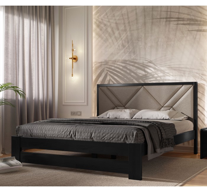 Двухспальная деревянная кровать Симфония Премиум