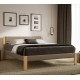 Дерев'яне двоспальне ліжко Лофт