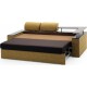Розкладний кутовий диван Асті з дерев'яними підлокітниками