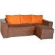 Кутовий розкладний диван з коробом для білизни та підлокітниками Гранд-2