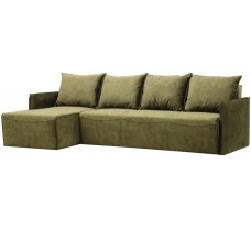 Большой угловой диван с подлокотниками, коробом и мягкими подушками Джексон-3