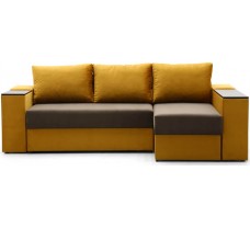 Розкладний кутовий диван з нішою для білизни та баром Олімп-3