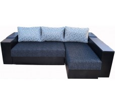 Розкладний кутовий диван Олімп-2 з широкими підлокітниками з нішою та баром