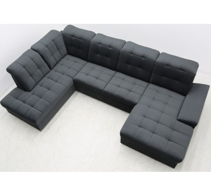 Большой раскладной диван Роял с регулируемой спинкой и подлокотниками