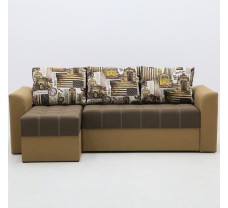 Кутовий розкладний диван Лофт з нішами для білизни та подушками