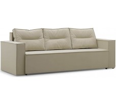 Раскладной прямой диван Квест Лайт с ламельным блоком и подушками