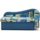 Детский раскладной диван с изножьем и коробом для белья Марко