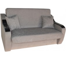 Раскладной диван с деревянными подлокотниками и коробом Микс шириной 160 см