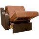 Мягкое раскладное кресло с бельевым коробом Мила шириной 90 см