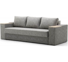 Розкладний диван з широкими підлокітниками з нішою та баром Олімп