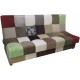 Трехместный раскладной диван без подлокотников Пиксель с нишей для белья