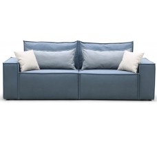 Розкладний прямий диван Хантер-2 з коробом для речей та подушками