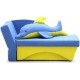 Дитячий кутовий диван Дельфін з подушкою