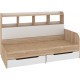 Стильная детская кровать с ящиками и полками Соня-6