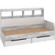 Стильная детская кровать с ящиками и полками Соня-6