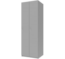 Шкаф в раздевалку 2-х секционная серый 60х52х180