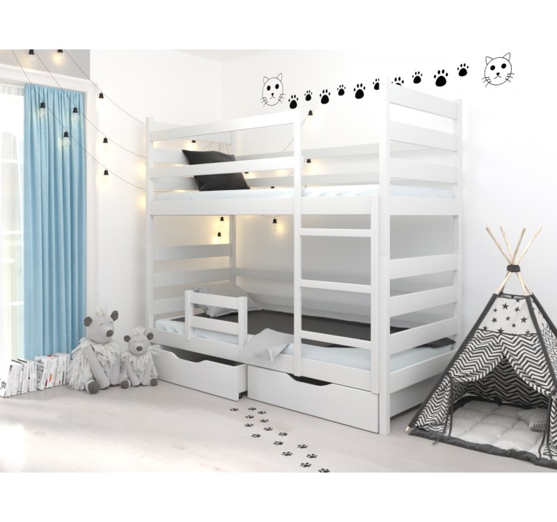 Недорогие Двухъярусные кровати со шкафом с лестницей-комодом