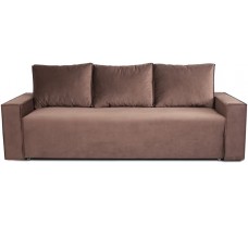 Прямий розкладний диван Еір з подушками та прямими підлокітниками