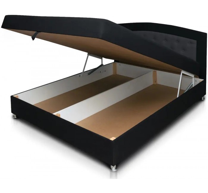 Двуспальная кровать Адель с матрасом и нишей