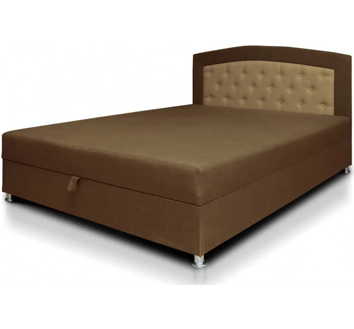 Двуспальная кровать Адель с матрасом и нишей