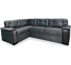 Премиальный угловой диван Лексус с подушками-спинками и нишей