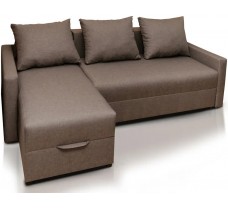Кутовий розкладний диван Бонус з подушками та нішою