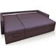 Угловой раскладной диван Бонус с подушками и нишей
