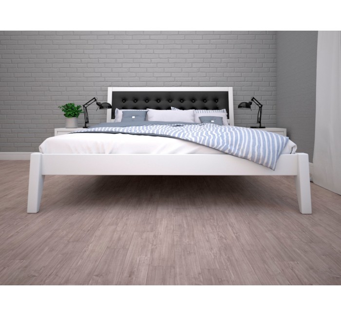 Двуспальная кровать с мягким изголовьем Аврора-2