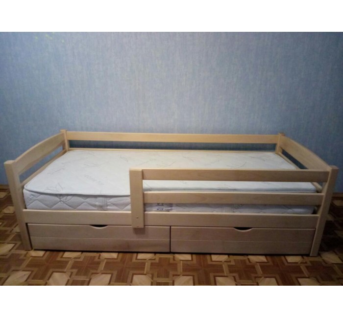 Буковая детская кровать Хьюго Плюс бук