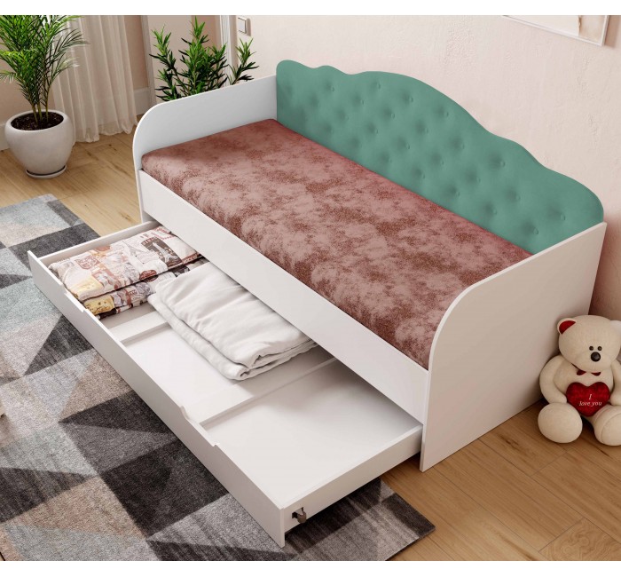 Детская кровать Софія Велюр с большим ящиком