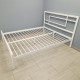 Двуспальная металлическая кровать в стиле лофт Хайфа