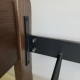 Двуспальная металлическая кровать с изголовьем и изножьем из массива ясеня Айрис