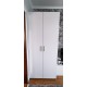 Распашной шкаф для одежды Кен цвет Бетон/Белый 2 ДСП 90х52х210