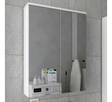 Зеркало с полками и стеллажом для ванной комнаты Мира