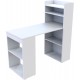 Білий стіл для офісу зі стелажем та полицями Т5 Білий 120х55х120