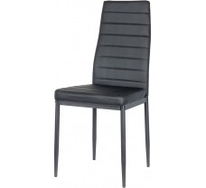 Черный мягкий стул из экокожи Зита Черный 42х54х96