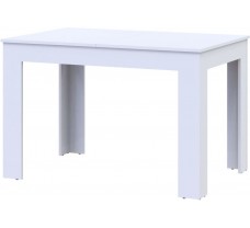 Білий кухонний стіл на ніжках Флінт Білий 120(170)х80х78