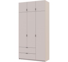 Шкаф с ящиками и полками распашный Лукас Кашемир 3ДСП 120х50х240