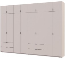 Восьмидверна містка шафа з антресолею Лукас Кашемір 4+4 ДСП 320х50х240