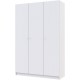 Трехдверный белый шкаф для одежды Промо 3