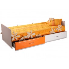 Одноярусне ліжко з ящиками Піонер МДФ