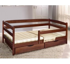 Ліжко Єва з ящиками та боковою планкою