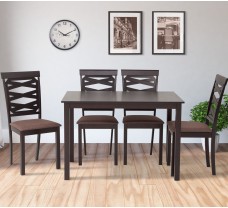 Обеденный стол Бруклин с комплектом стульев Венге шоколад